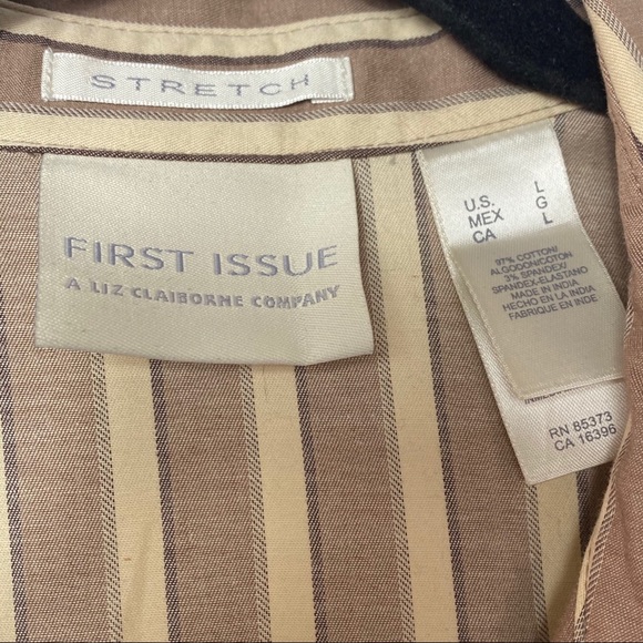 Liz Claiborne Neutral Button Down - Picture 6 of 7